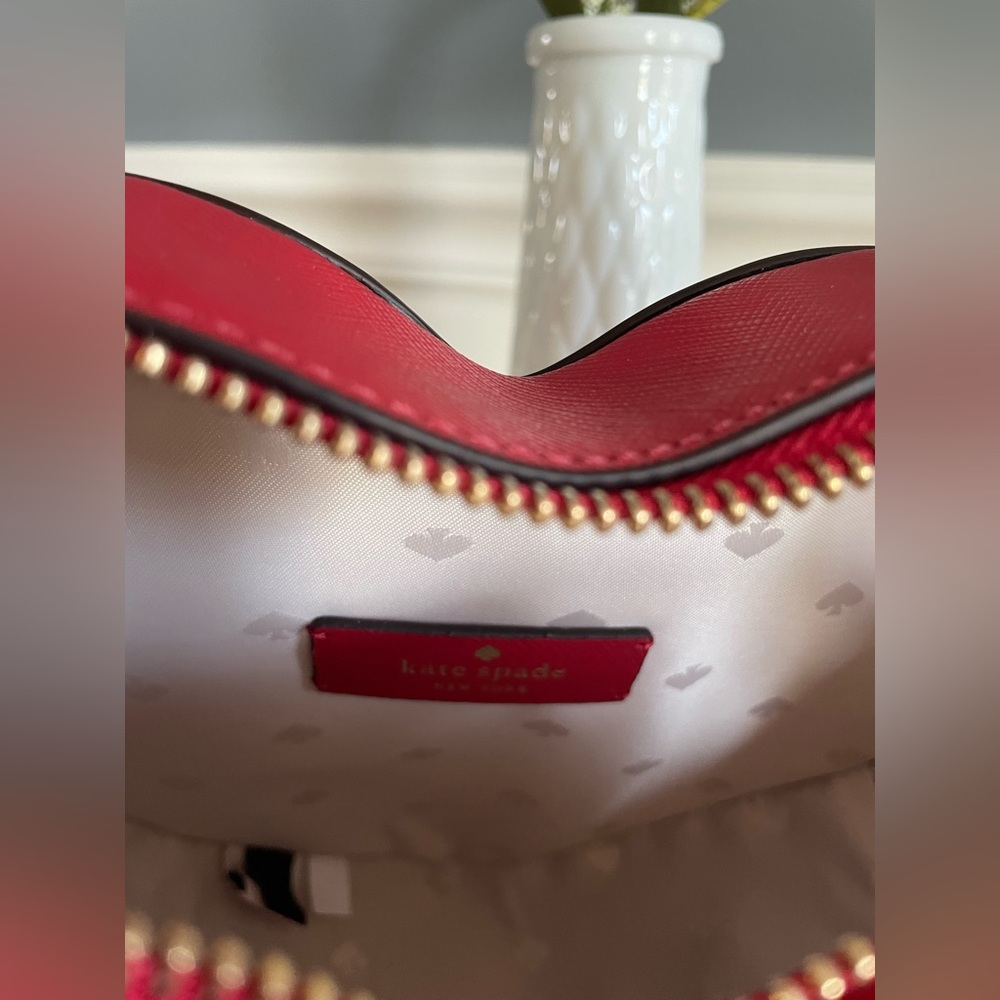 Kate Spade Red Heart-Shaped Bag - Picture 10 of 12